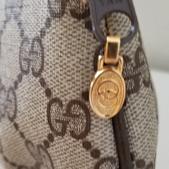80's Vintage Gucci Cosmetic Bag/Clutch/Pouch with box - Picture 9 of 12